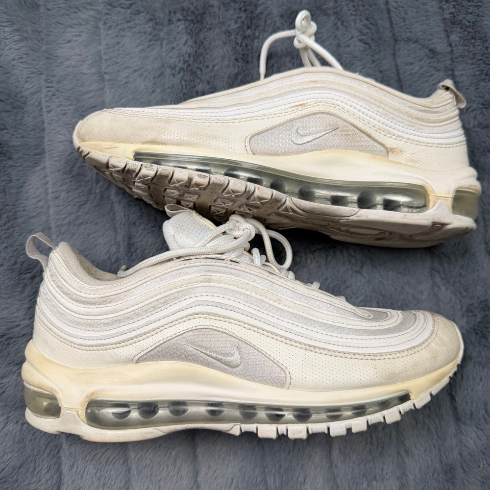 Nike Air Max 97 GS Triple White Kids Running Shoes 921522-104 Size 6.5Y